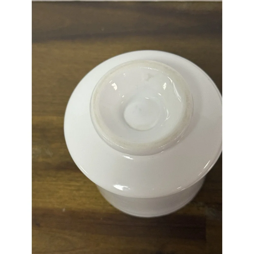 Vintage White Ceramic French Butter Bell Crock